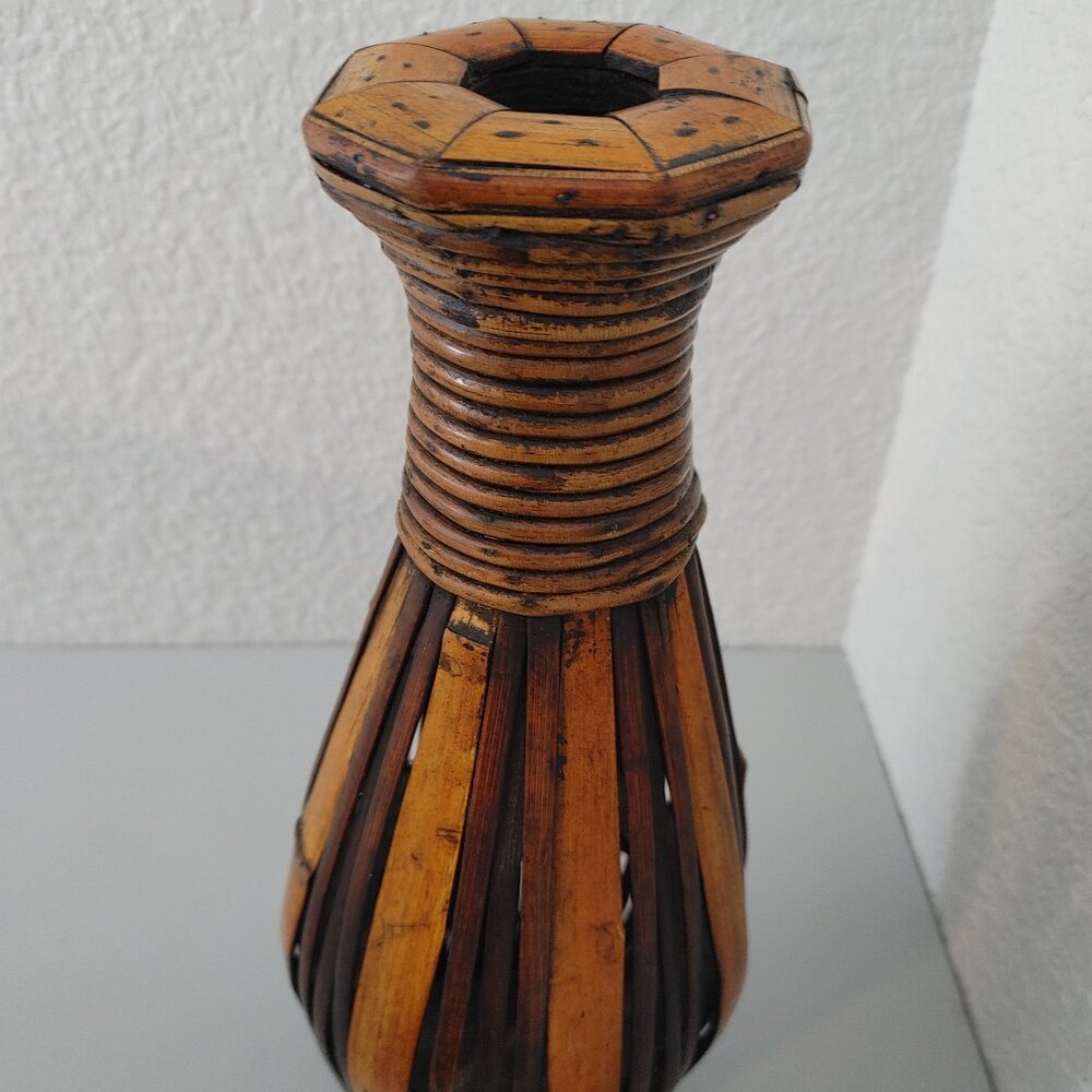 Wood Art /vase to hold dry flowers, leaf collection, grass, ... - Picture 12 of 16